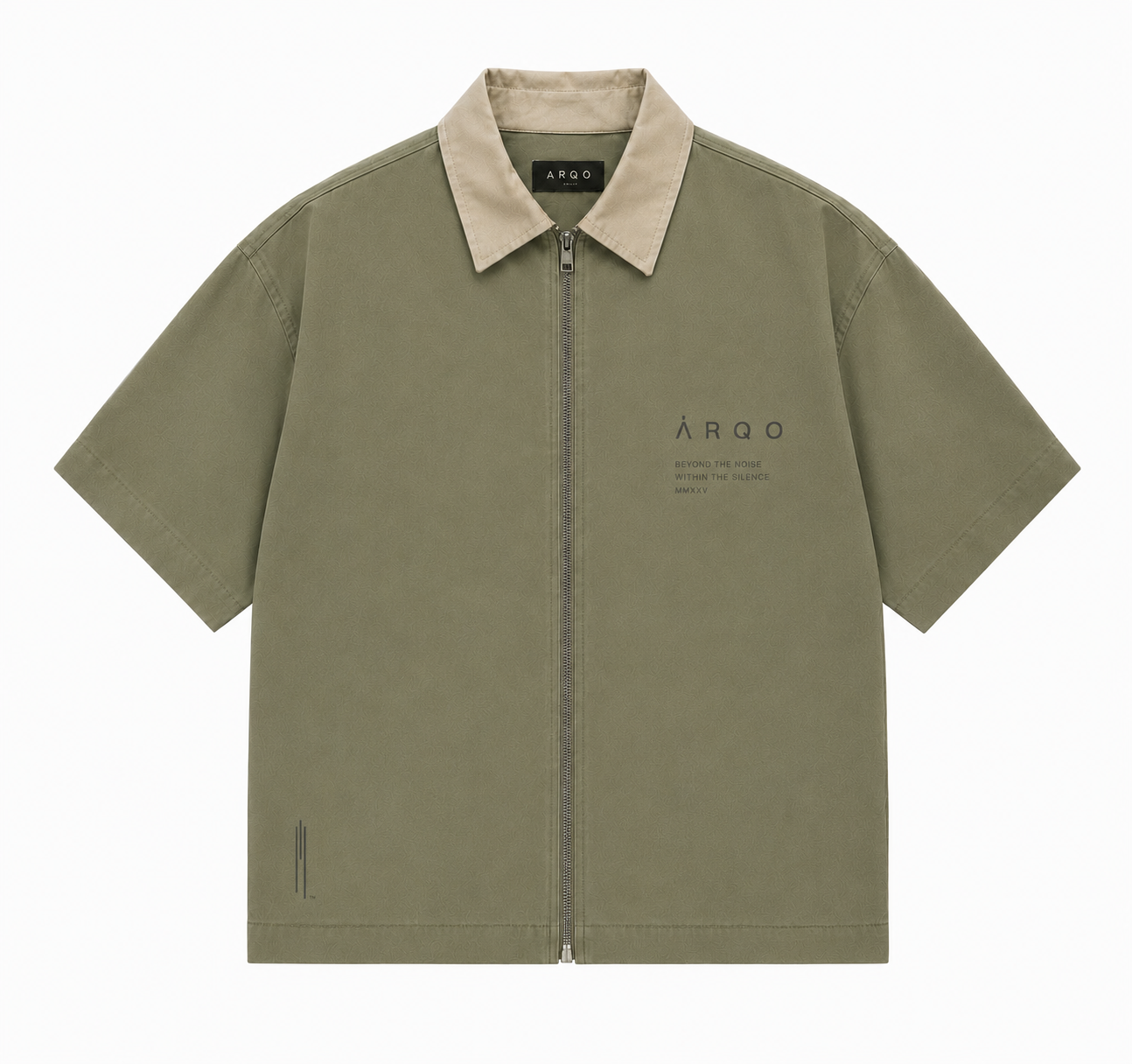 VESSEL ZIP SHIRT — SAGE