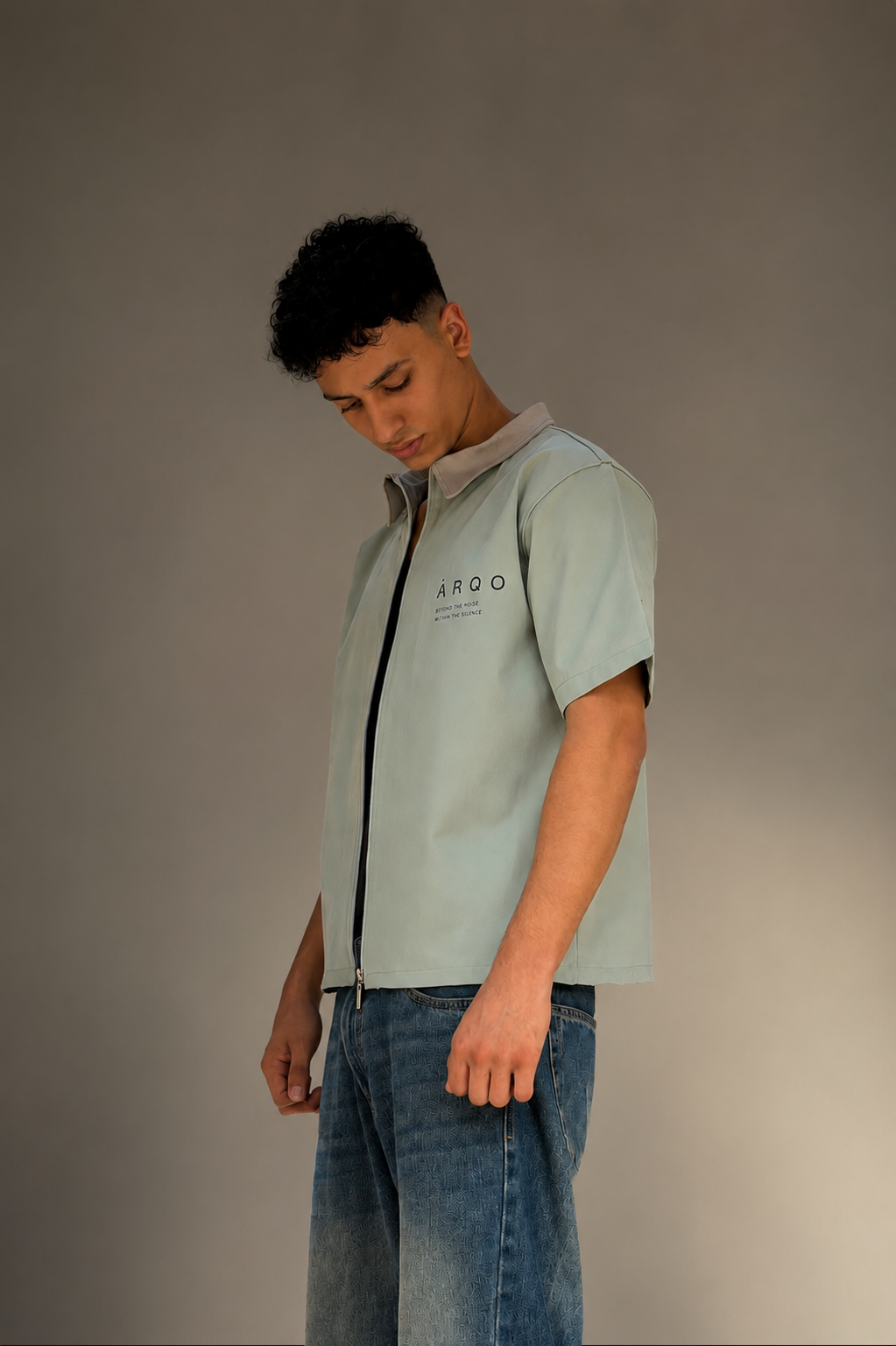 VESSEL ZIP SHIRT — SAGE