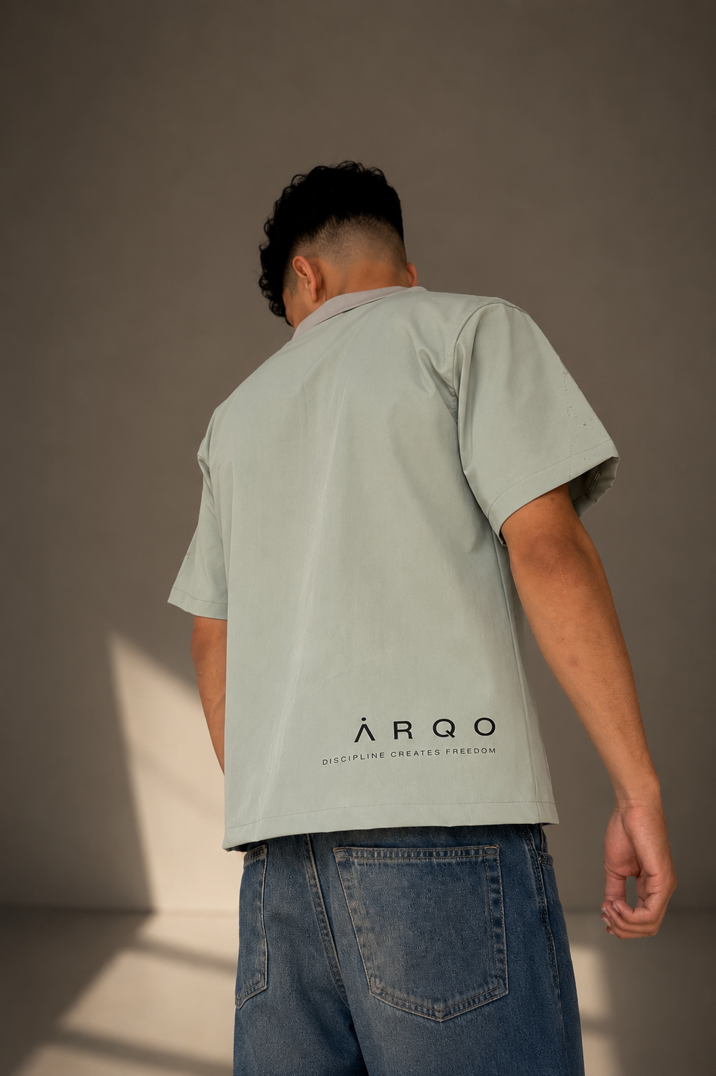 VESSEL ZIP SHIRT — SAGE