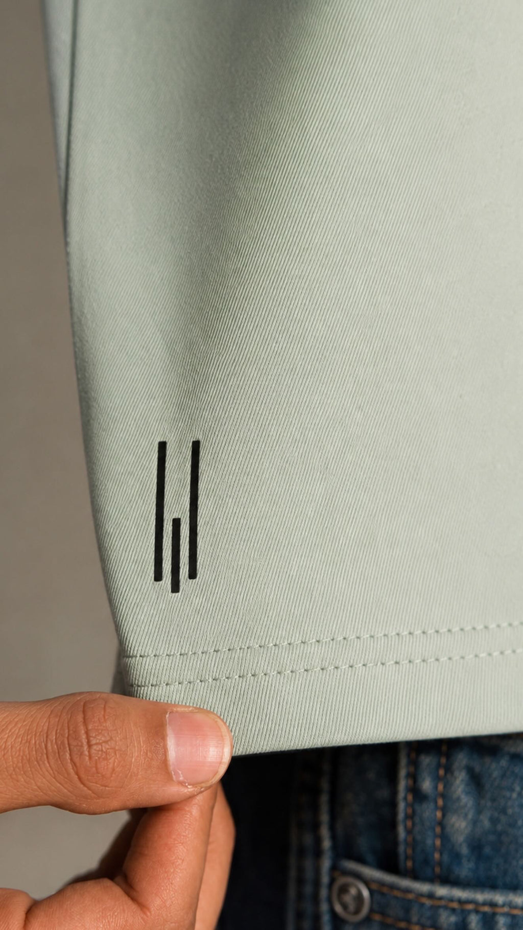 VESSEL ZIP SHIRT — SAGE